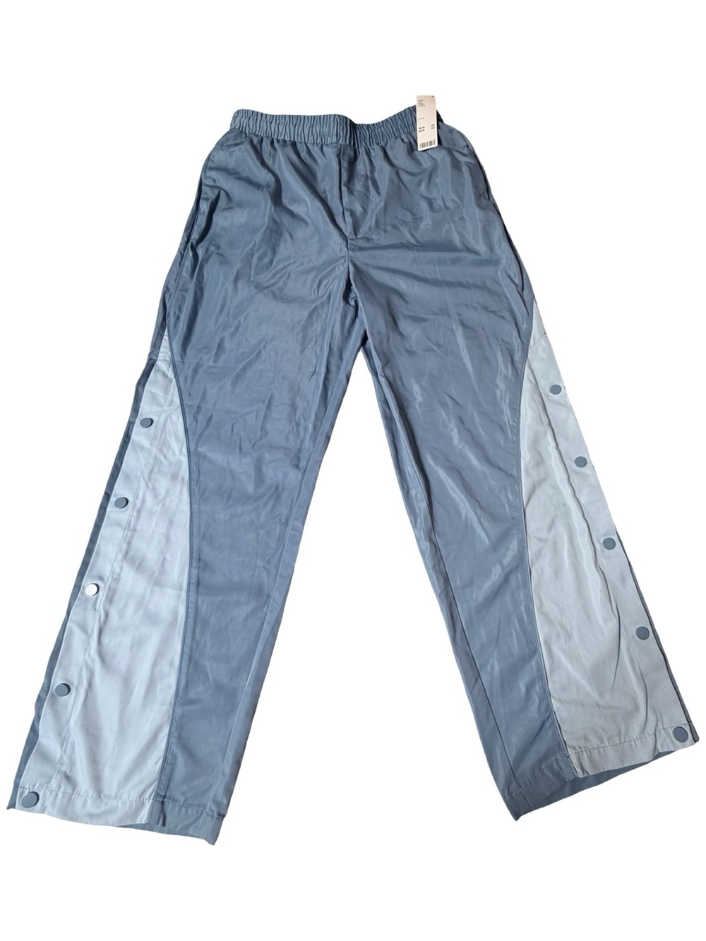 NWT Urban Outfitters Blue Snap-Button Track Pants